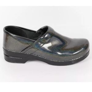 Dansko Iridescent Rainbow Clogs